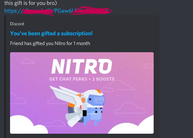 假的 Discord Nitro